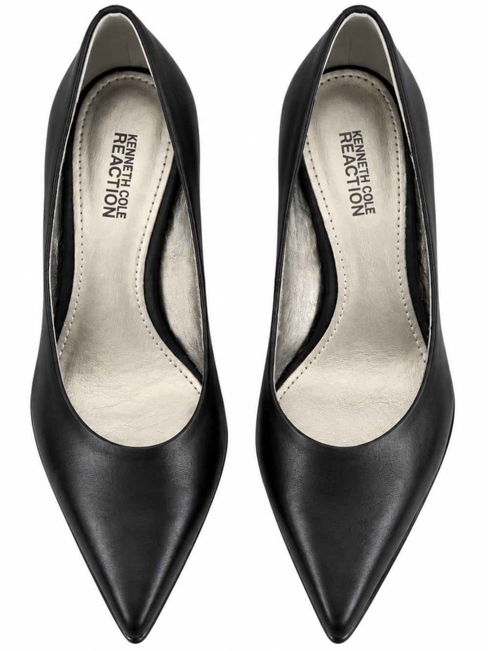 Kenneth Cole Reaction Black Pointed Toe Pumps Approx Women’s 9–10 3.5” Heel